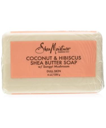 SHEA MOISTURE Coconut Hibiscus Bar Soap  8 Ounce (U-BB-2884) - Buy Online on GoSupps.com