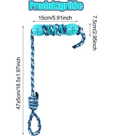 Bestomrogh Dog Toy - Interactive Natural Rubber Kisses with 48cm Long Rope for Teeth Cleaning | Ideal for Small Medium & Large Dogs - Buy Online on GoSupps.com