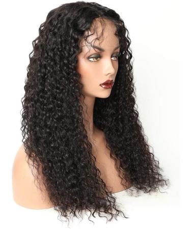 Kashyk Long Loose Black Curly Glueless Lace Front Wig | 24-Inch Heat Resistant Synthetic Hair for Women - Buy Online on GoSupps.com