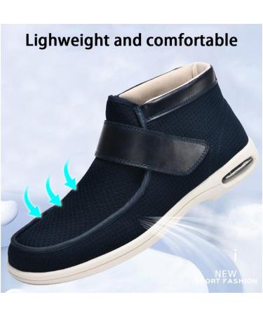 Buy Women s Diabetic High Top Slippers - Adjustable Edema & Arthritis Shoes for Swollen Feet | Orthopedic Therapy Shoes in Black (Size 12 - Buy Online on GoSupps.com