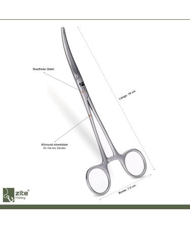 Zite Fishing Hook Remover Pliers - 18cm Curved Tool for Easy Fish Hook Removal - International Shipping Available - Buy Online on GoSupps.com