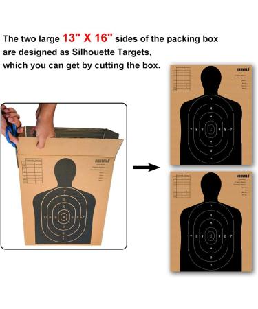 Highwild Paper Shooting Targets - 50 Pack - Silhouette Cardboard Targets for ISPC/USPSA/IDPA Shooting - 13 x 16 - Buy Online on GoSupps.com