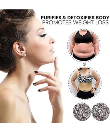 Lymphvity Magnetic Therapy Earrings - Germanium Acupressure for Men & Women | Reduce Swelling & Enhance Lymphatic Health (Silver & Black) - Buy Online on GoSupps.com