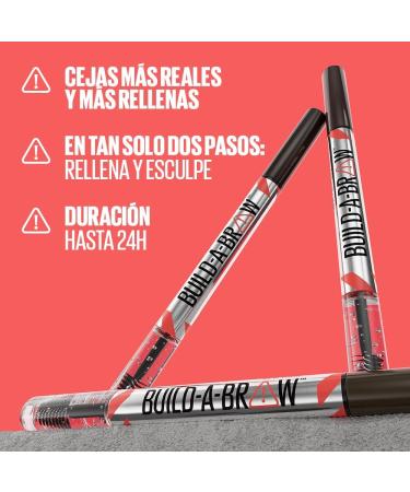 Maybelline New York 2-in-1 Brow Pencil with Gel for Full Defined Brows Up to 24-Hour Wear No Smudges Vegan Formula No. 259 Ash Brown Ash - Buy Online on GoSupps.com