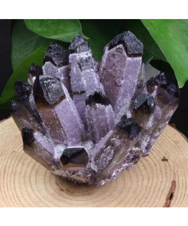 Natural Purple Phantom Quartz Stone Cluster Crystals Ornament 500g-650g 1pc HOMEZHOU 1PC 500g-650g - Buy Online on GoSupps.com