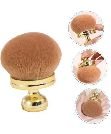 FRCOLOR Fluffy and Soft Makeup Brush Blush Brush Travel Makeup Brushes Travel Powder Brush Setting Powder Brush Cosmetic Brush Makeup Tools Brush for Powder Foundation Makeup Brush Travel 8.50X7.00X7.00CM Golden - Buy Online on GoSupps.com