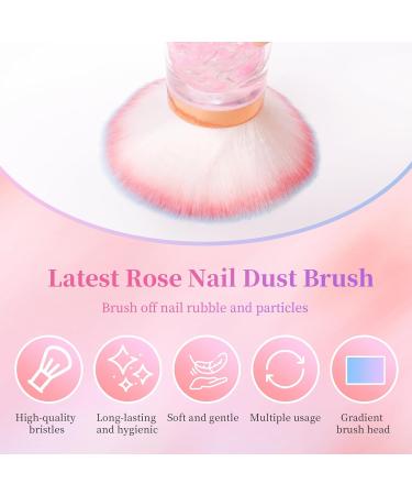 ANGNYA Nail Dust Brush - Soft Round Nail Art Duster with Acrylic Handle | Fluffy Powder Remover Brush for Manicure & Pedicure - International Shipping Available - Buy Online on GoSupps.com