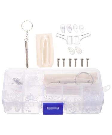 Lurrose glasses glasses repair set slide-resistant silicone glasses-screwdriver glasses ear handles with glasses sunglasses Reading glasses sunglasses