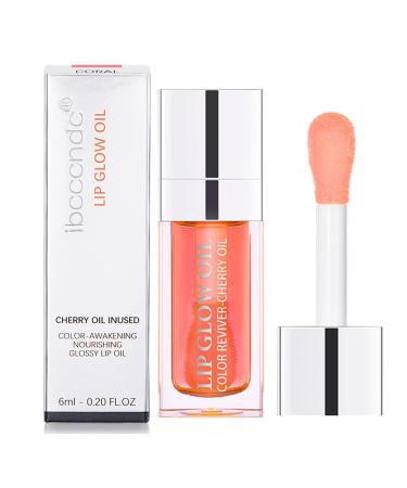 Plumping Lip Lightening Oil Crystal Jelly Lip Care Moisturizing Lip Gloss Lip Tint for Moisturizing Glossy Lips