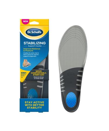 Dr. Scholl's Stabilizing Support Insole with Motion Control, Improves Posture, Arch Support and Balance (Women's 6-10) Stabilizing Support Women's 6 - 10