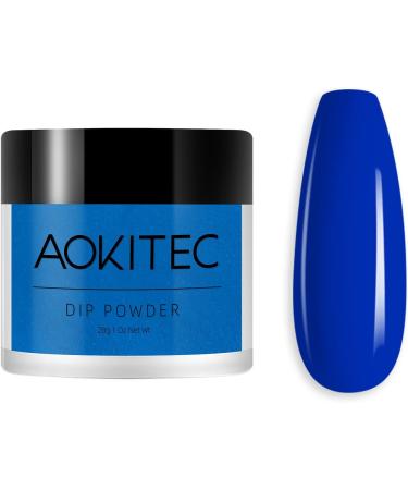 Aokitec 28g Dip Powder Classic Blue Fashion Color Nail Dipping Powder French Powder Pro Collection System Nail Art Starter Manicure Salon DIY at Home Odor-Free&Long-Lasting No Needed Nail Lamp - Buy Online on GoSupps.com