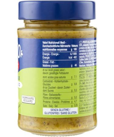  Barilla Barilla Pesto alla Genovese Without Garlic fresh basil pesto garlic free gluten free 190g glass + Italian Gourmet Tomato Pulp 400g - Buy Online on GoSupps.com
