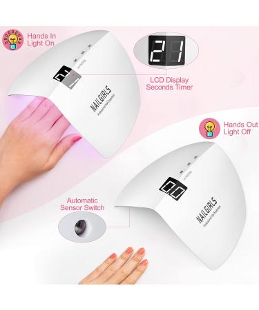 NAILGIRLS 54W UV Nail Lamp with Timer and Sensor - Professional Halloween Nail Art Tool - Buy Online on GoSupps.com