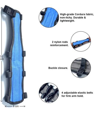 UNIVERSE ARCHERY Codura Arm Guard - High-Grade Adjustable Bow Arm Protector, Blue - Buy Online on GoSupps.com