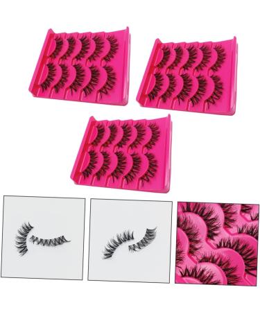 Angoily 105 Pairs Fake Eyelashes Fluffy Simulation Eyelash Fake Lashes Multi-layer Lashes Magnetic Eyelash Reusable Lashes False Lash A539 Natural Supplies Transparent Stalk Handmade Hair - Buy Online on GoSupps.com