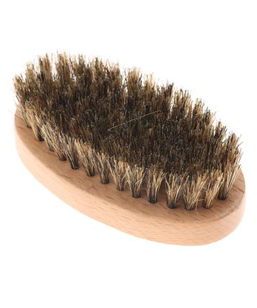 Shaving Brush Facial Hair Cleaning Brush for Men Mustache Oval Beard Shaving Massage Brush