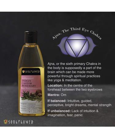Soulflower Castor Rosemary Hair Scalp Oil Pack - Hydrate & Nourish | 100% Pure Natural Organic - No Mineral Oil | 2 Bottles x 13.4 fl.oz - Buy Online on GoSupps.com