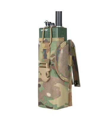 EXCELLENT ELITE SPANKER Tactical Universal Radio Holster Pouch Holder Case Bag Molle Adjustable Military Walkie Talkie Holder Multicam