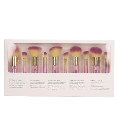 Zetiling 10PCS Makeup Brush Set - Portable Eyebrow Eyeshadow Powder & Concealer Brushes for Flawless Makeup Application - Buy Online on GoSupps.com
