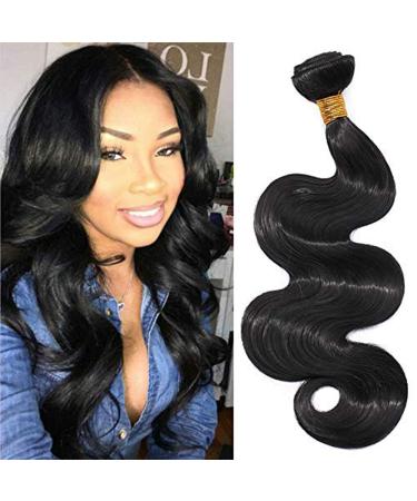 SEGO Brazilian Hair Extensions Body Wave Bundles - Natural Black 16 Inch Human Hair Weave - Buy Online on GoSupps.com