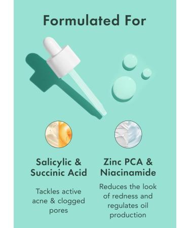 Rael Miracle Clear Acne Treatment Serum - 1.5% Salicylic Acid 2% Niacinamide Pore Minimizer Even Skin Tone | Korean Skincare (1oz 30ml) - International Shipping - Buy Online on GoSupps.com