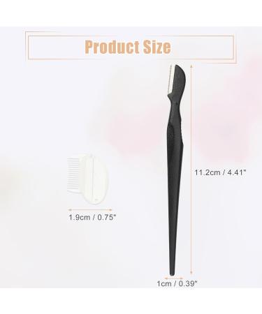 VOCOSTE 6 Pack Eyebrow Razors for Women - Precision Grooming with Small Comb | Black - Ideal for Shaping & Styling - Buy Online on GoSupps.com