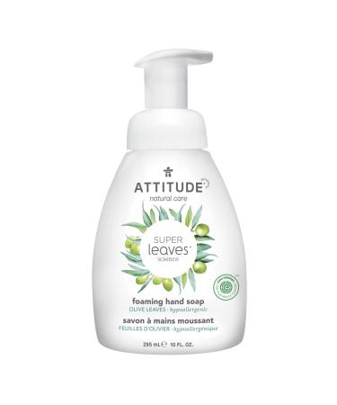 ATTITUDE Foaming Hand Soap  Plant and Mineral-Based Ingredients  Vegan and Cruelty-free Personal Care Products  Olive Leaves  10 Fl Oz