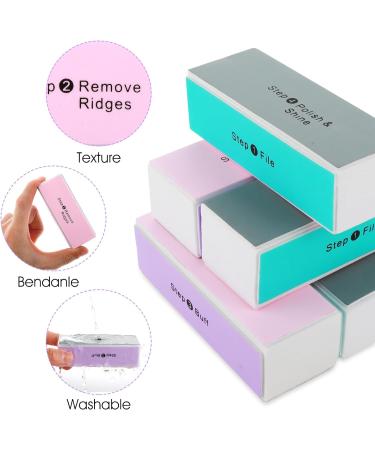 Nail Files and Nail Buffer Block Polisher Buffing File Rectangular Art Care Buffer Block Tools Professional Manicure Tools Kit Nail Art Pedicure Manicure Tool Nail Care File Buffer Tool 12Pcs - Buy Online on GoSupps.com