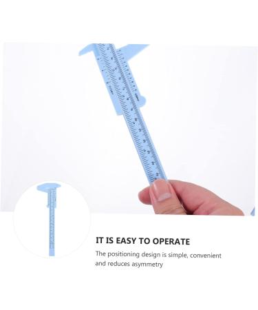 Ipetboom 2pcs Eyebrow Ruler Guitar Tools Stencil Mini Measure Tool Multifunction Miss Measuring Instrument - Buy Online on GoSupps.com