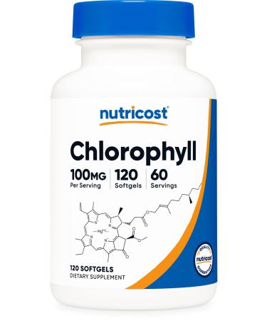 Nutricost Chlorophyll (100mg) 120 Softgels - Gluten-Free 60 Servings