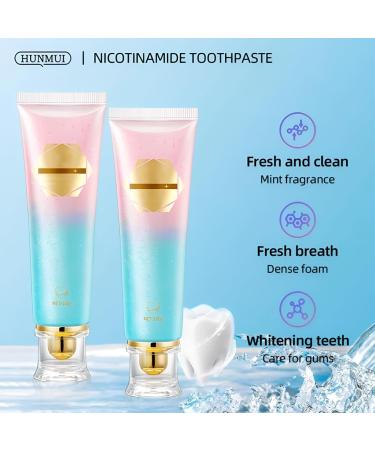 GXGM Niacinamide Whitening Toothpaste 100 g for deep cleaning radiant whitening toothpaste dental enamel repair white teeth fresh breath and bad breath - Buy Online on GoSupps.com