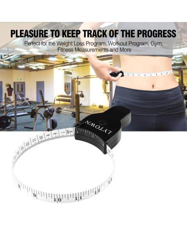 4PCS Automatic Telescopic Body Measure Tape for Accurate Tracking of Weight Loss and Muscle Gain - Ideal for Tailoring, Sewing, and Clothing - Black - Buy Online on GoSupps.com