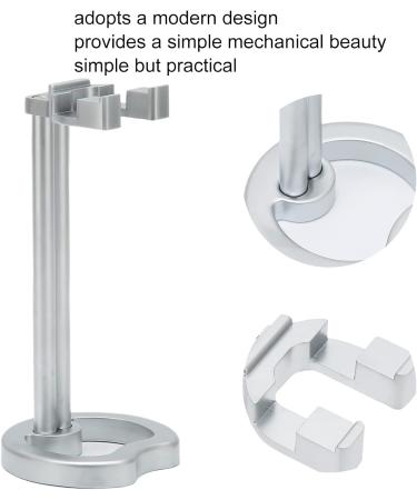 Stainless Steel Razor Holder & Shaving Brush Stand - Universal Men's Drying Stand for Safety Razors - Buy Online on GoSupps.com