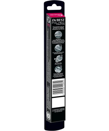 Dr.BEST Vibration Polimed Toothbrush - Medium (4 Pack) | 9x Better Gum Line Cleaning Performance - Buy Online on GoSupps.com