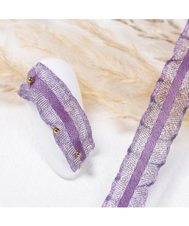 Faux Pearl & Lace Nail Embellishments - 11.81-Inch Fashionable Nail Art Accessories for DIY and Salon Use - Buy Online on GoSupps.com