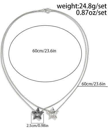 Oralgo's Vintage Star Trailer Chain Necklace - Unisex Cool Jewelry for Everyday Wear - Buy Online on GoSupps.com