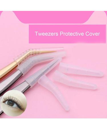 Non Slip Silicone Tip Reusable Tweezers for Eyelash Grafting - Buy Online on GoSupps.com
