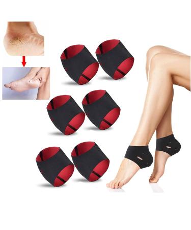 3 pairs of unisex moisturizing heel socks spa socks for cracked dry foot skin care protectors breathable heel cushions can heal cracked feet foot calluses dead skin.