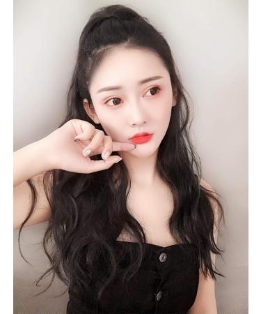 Horsetail Wig for Women - Long Curly Hair Band Double Ponytail Big Wave Natural Black Fake Ponytail - Buy Online on GoSupps.com