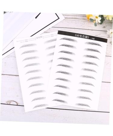 DOITOOL 4 Sheets Pairs Eyebrow Makeup Brow Tatoo Artificial Eyebrow Patch Eyebrow Stickers Hair 6d - Buy Online on GoSupps.com