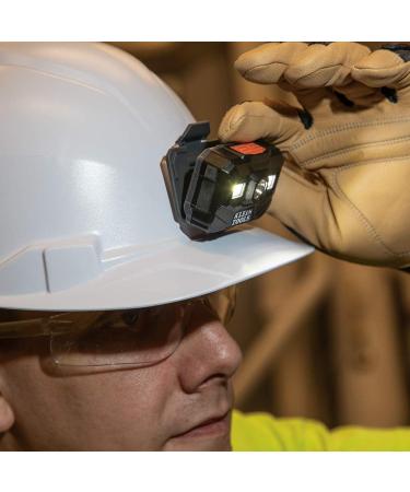 Klein Tools 56062 Rechargeable LED Headlamp for Hardhats - 300 Lumens, All-Day Runtime, 3 Modes - Buy Online on GoSupps.com