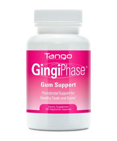 GingiPhase Natural Herbal Dental Support Supplement for Healthy Gums Teeth and Jaw Circulation (120 Capsules)