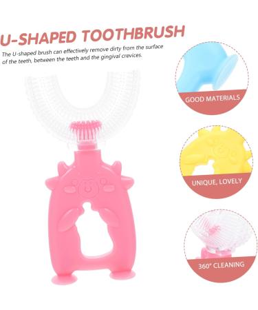 Minkissy 18 STK U-Shaped Manual Toothbrush for Children - Ideal for Girls Easy Cleaning International Shipping - Buy Online on GoSupps.com
