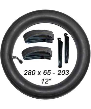 2 Pcs Stroller Tube 280 x 65 with 45 Angle Valve & Mounting Lever - Durable Replacement for Smooth Rides | International Shipping Available - Buy Online on GoSupps.com