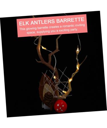 FRCOLOR 3 Pairs Luminous Antlers Hair Clip Toddler Outfits Summer Clothing Role Play Outfits Lightweight Reindeer Antler Clips LED Antler Hair Clip Luminous Reindeer Headband Ear ABS - Buy Online on GoSupps.com