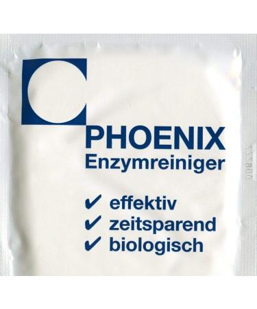 Phoenix Enzymreiniger Maintenance 2 x 20 g 2.0 to 3.0 liters of dentures dental clamps bite rail deodorizer odor eliminator without affecting the material