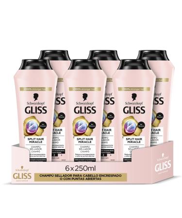 Gliss Gliss Split Hair Miracle Seal Shampoo for Open and Frizzy Hair 250ml (6 x 1500ml)
