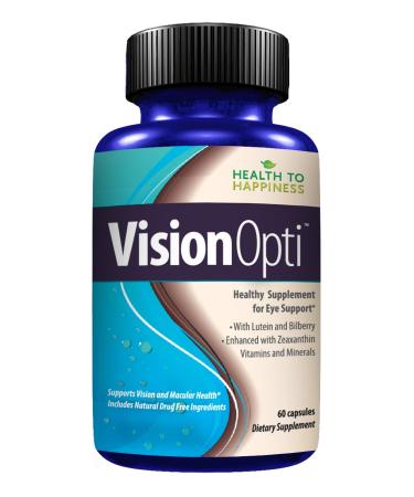 Vision Opti - Eye Health Supplement with Lutein Zeaxanthin Selenium Zinc and Vitamins A & C | 60 Capsules