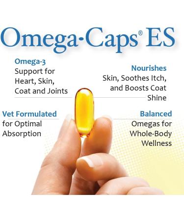 Omega-Caps ES for Large & Giant Dogs (250 Caps) 250 soft gels - Buy Online on GoSupps.com