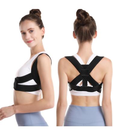 PERZOE Lightweight Discreet Support Garment Humpback Corrector Breathable Invisible Unisex Posture Support Healthier Posture Corrector Black M Medium Black - Buy Online on GoSupps.com